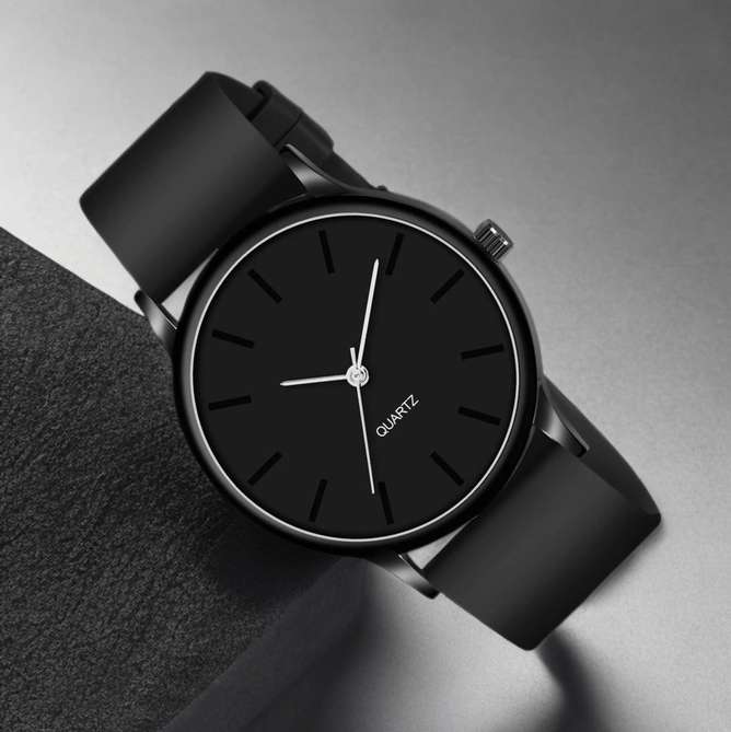 Stylish Black Dial Quartz Analog watch...