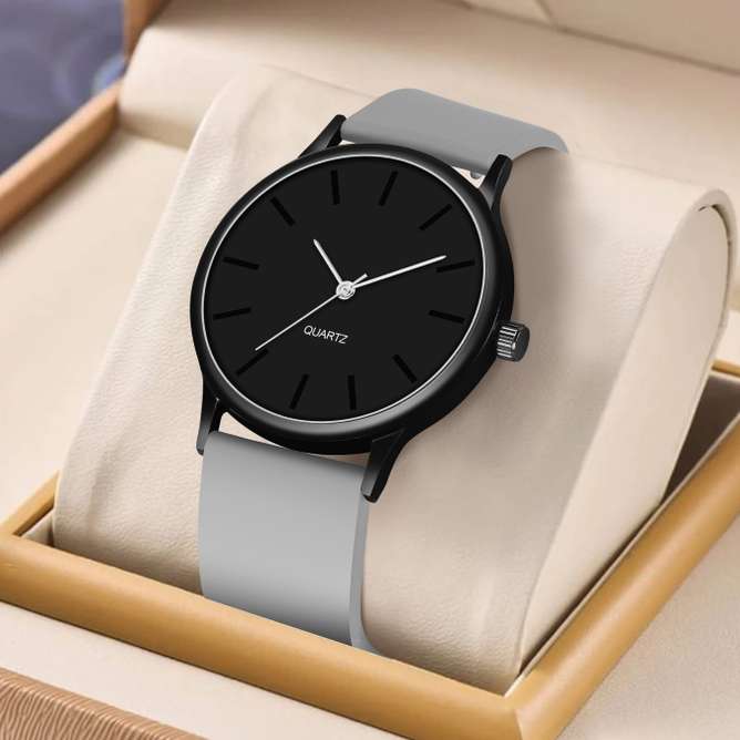 Stylish Black Dial Quartz Analog watch...