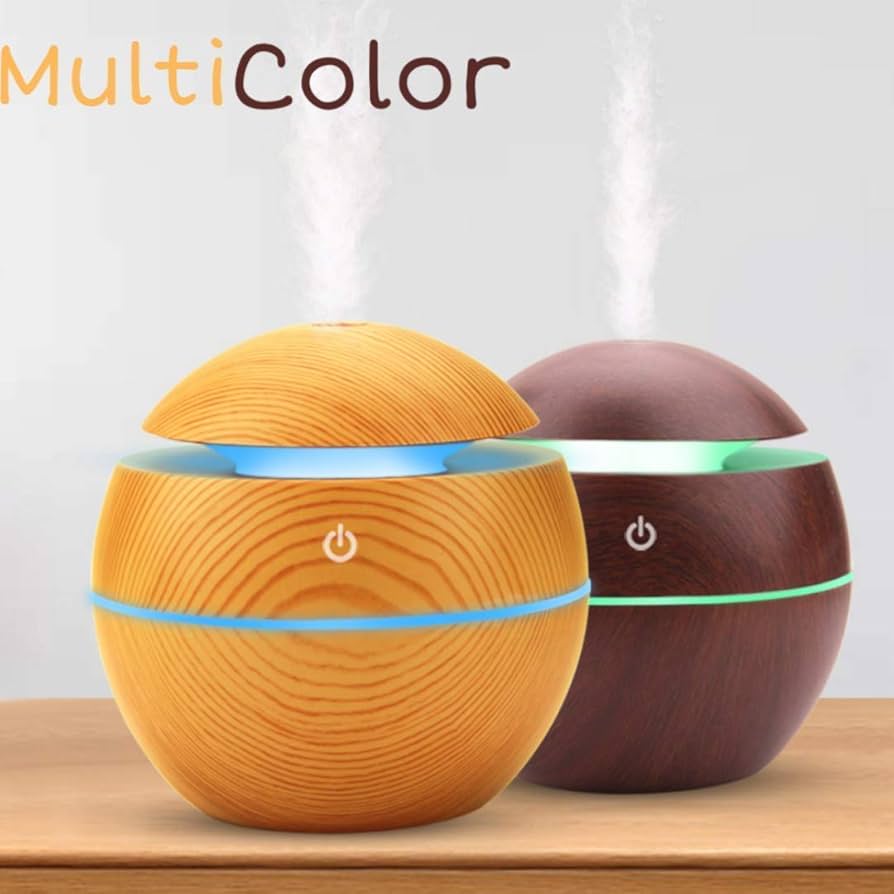 Wooden Finish Essential Oil Diffuser & Humidifier...