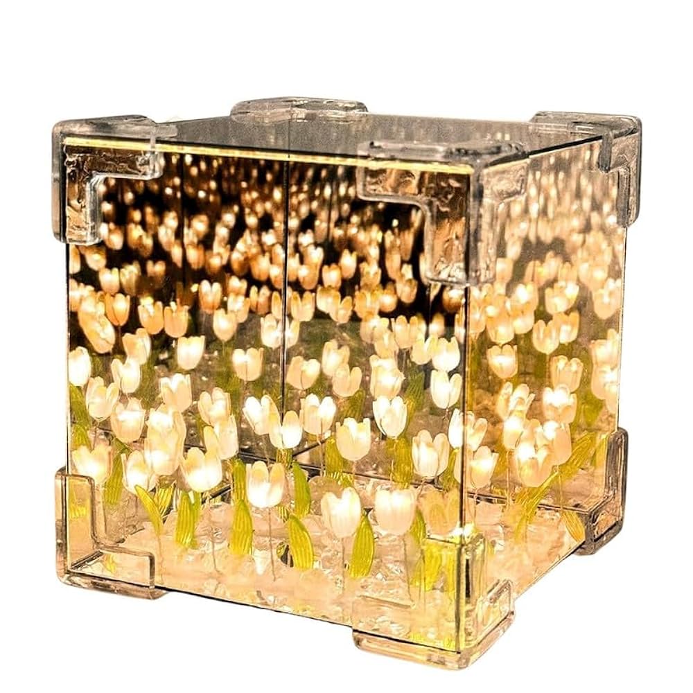 LED Infinity Flower Cube Decorative Night Lamp
