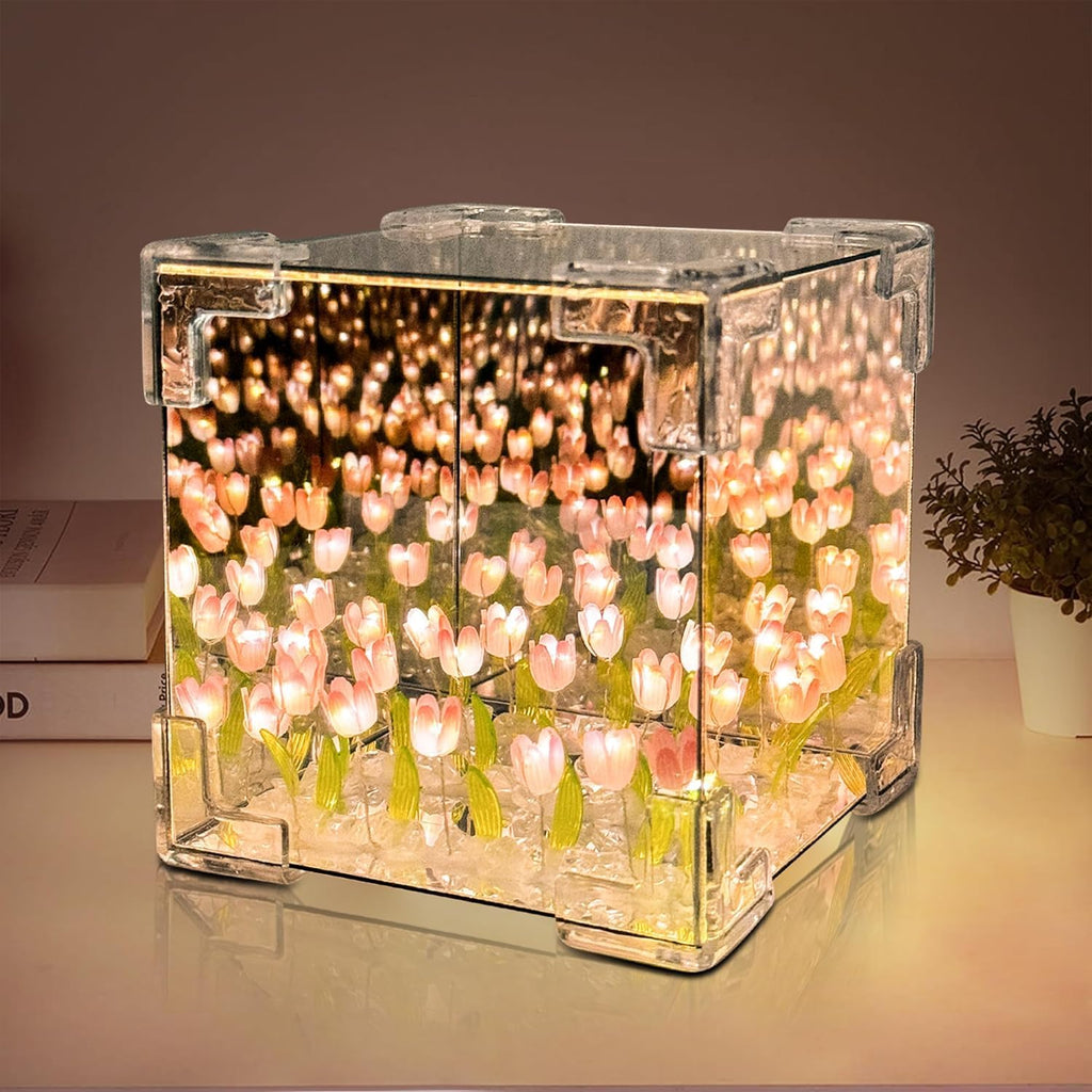 LED Infinity Flower Cube Decorative Night Lamp