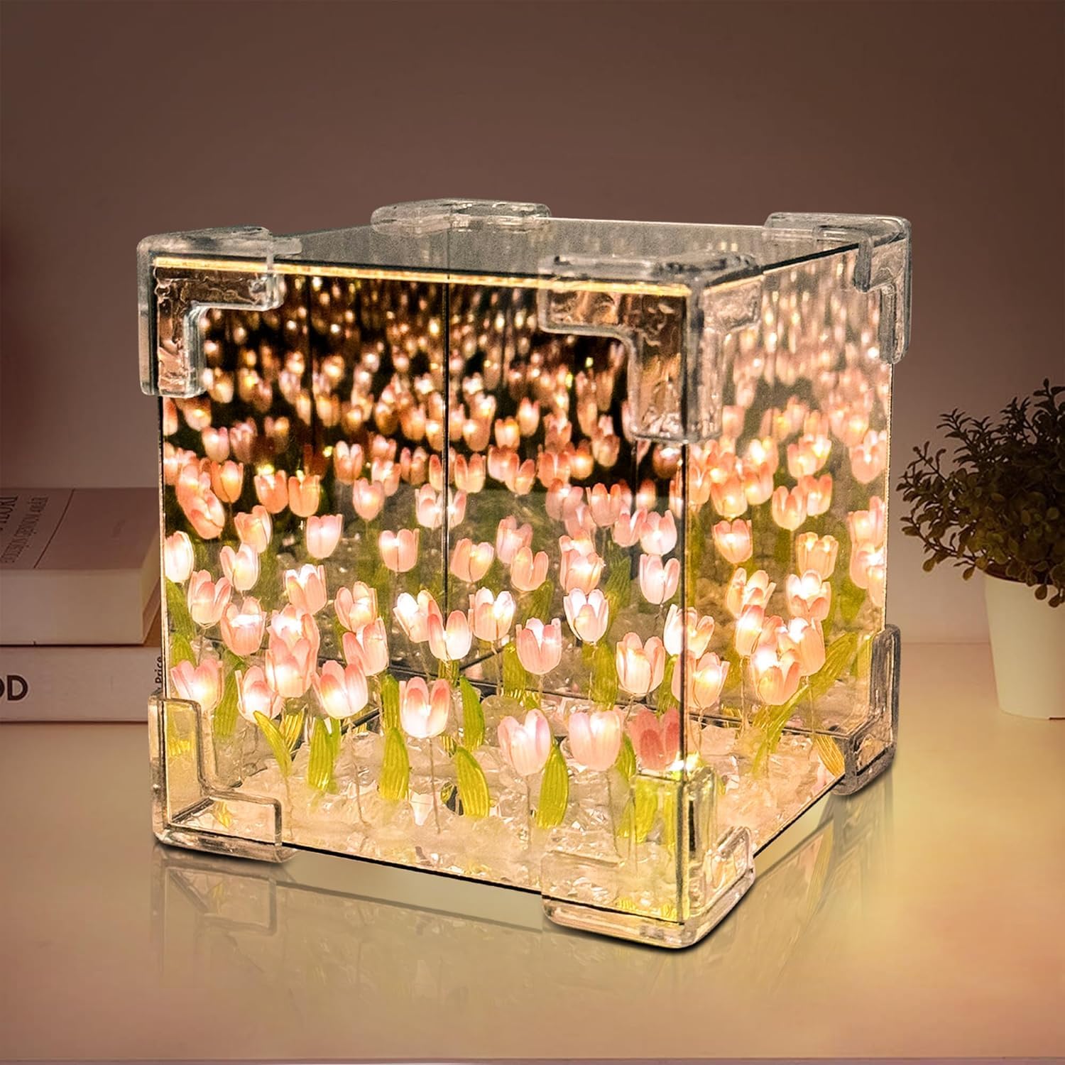 LED Infinity Flower Cube Decorative Night Lamp