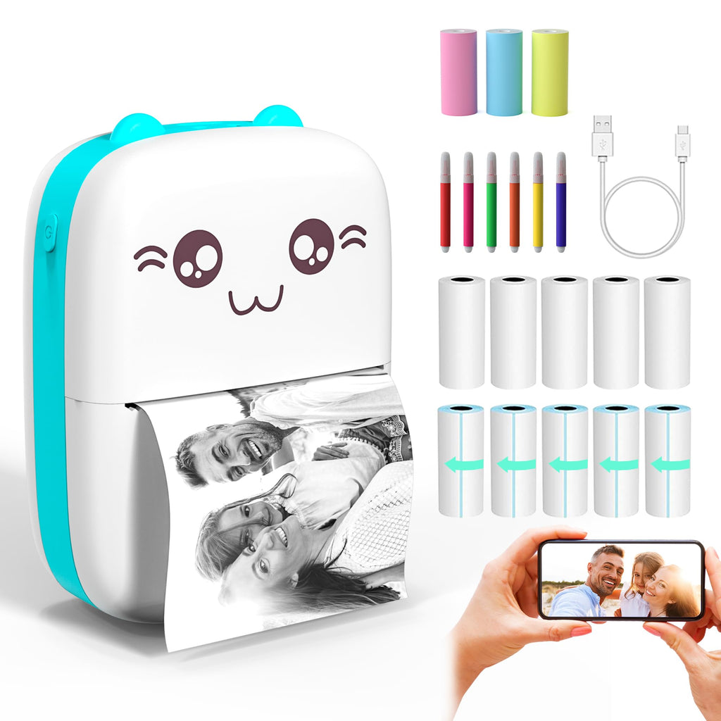 Mini Portable Thermal Printer – Wireless Bluetooth Pocket ...