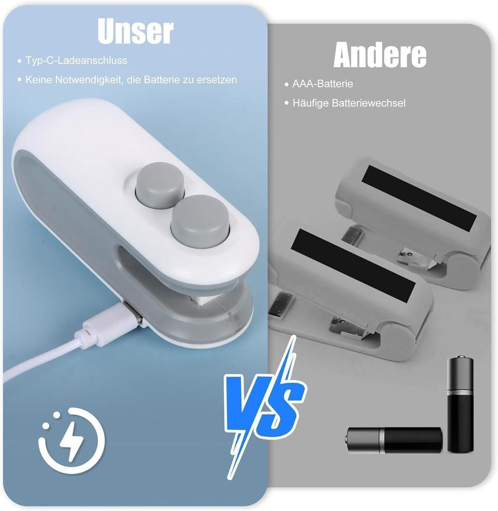 Portable Mini Sealing Machine 2 in 1 USB Rechargeable...
