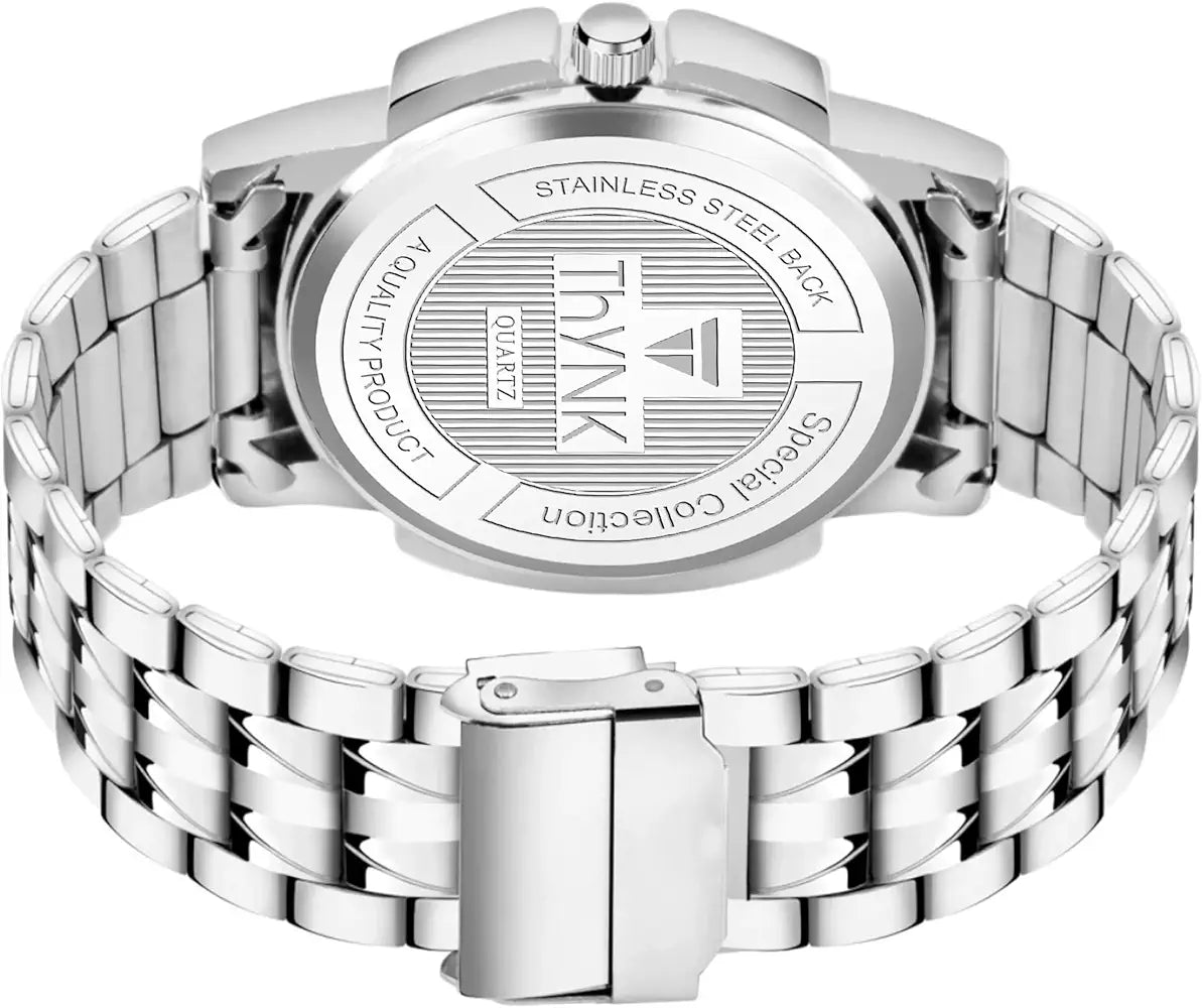 Luxury Stainless Steel Chronograph Watch for Men