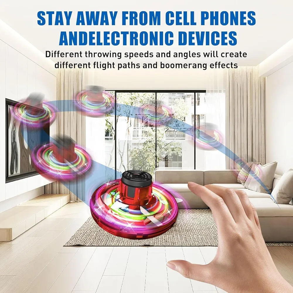 Flying Spinner Toy with LED Lights – ...