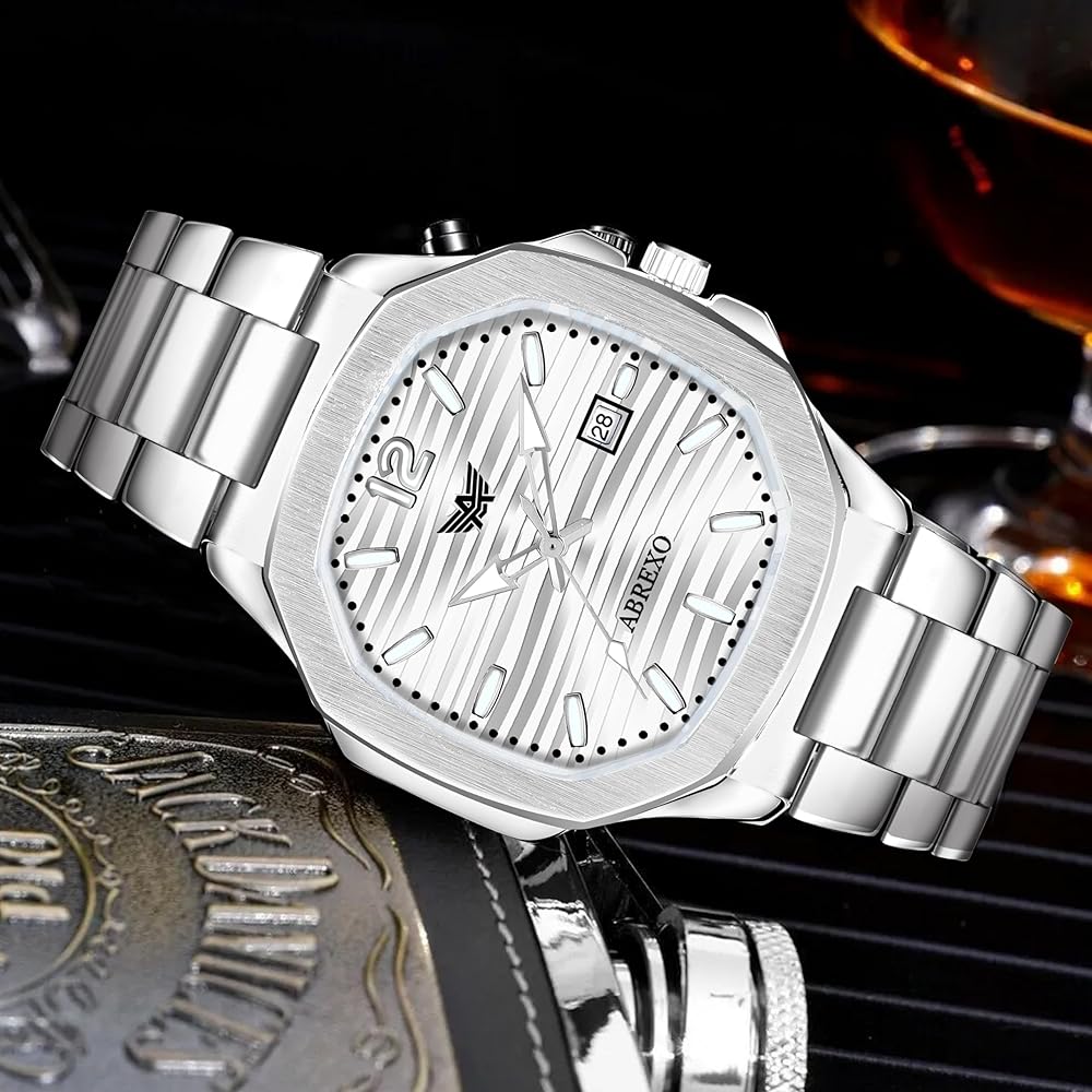 Abrexo Stylish Silver Chain Wrist Watch...