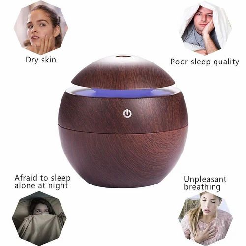 Wooden Finish Essential Oil Diffuser & Humidifier...
