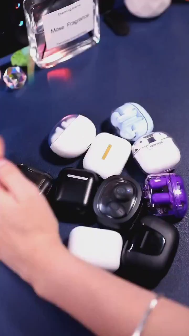 Stylish Wireless Bluetooth Earbuds with LED Battery Display ...