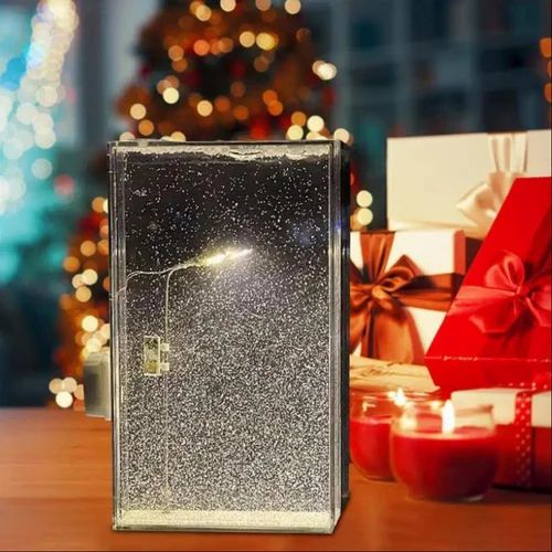 LED Street Light Snowfall Acrylic Night Lamp