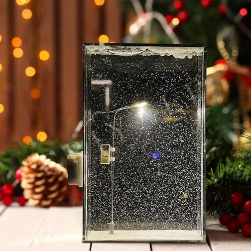 LED Street Light Snowfall Acrylic Night Lamp